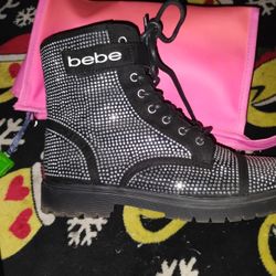 Bebe Rhinestone Boots 