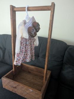 Wooden basket crate