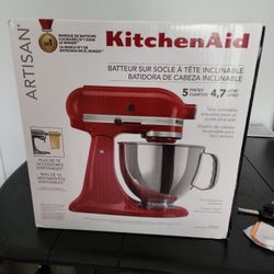 Kitchen Aid 5 Quart Elite Red Stand Mixer