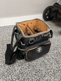 Klein Tools -14 Tool Bag Has 40 Pockets for Tool Storage and Orange Interior