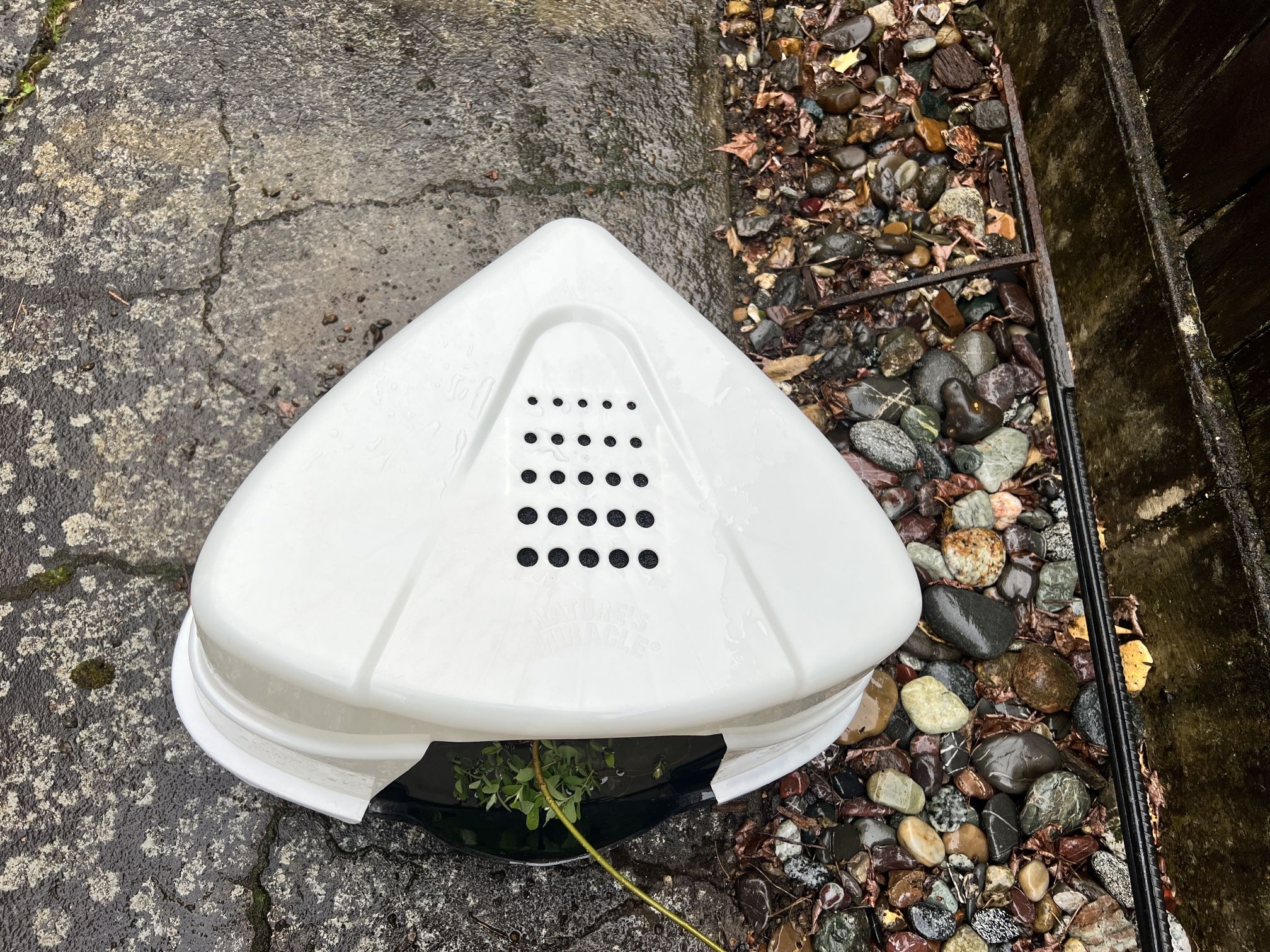 Corner Litter Box With Lid