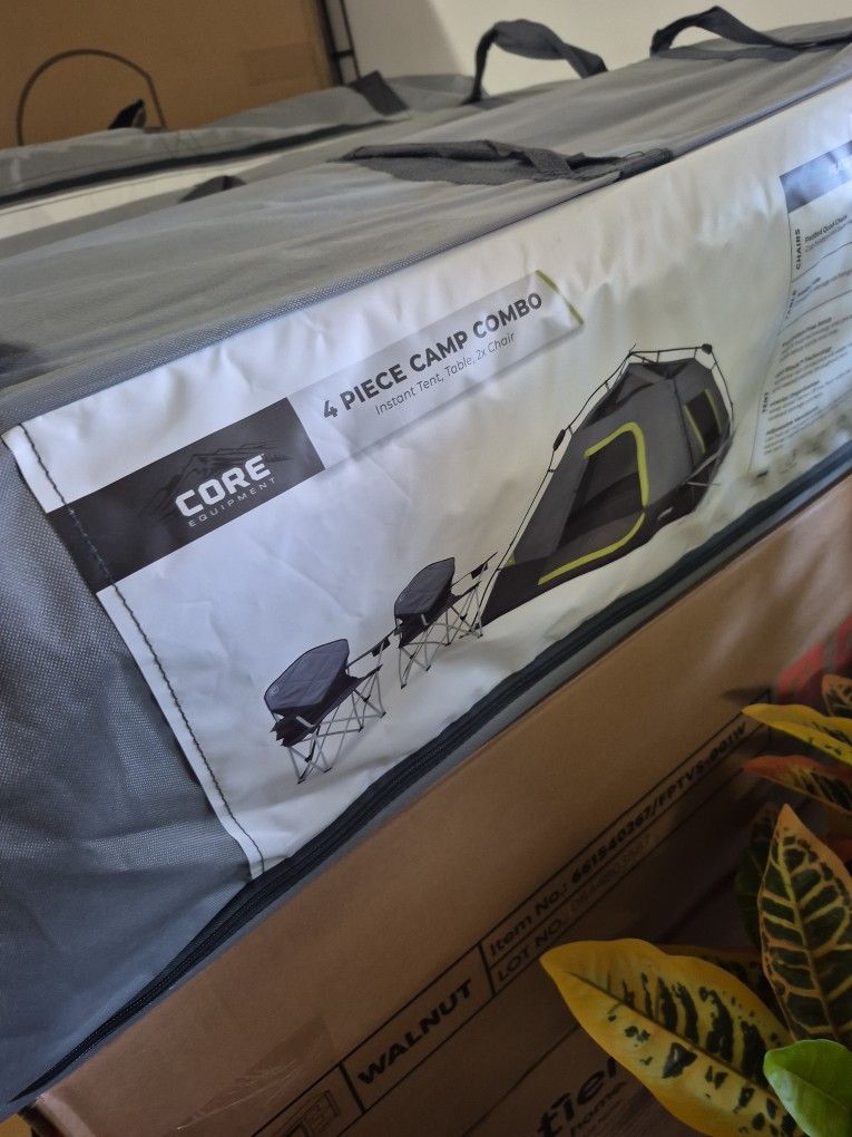 Instant Tent , Table And 2 Chair. Combo