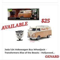 Jada 1:24 Volkswagen Bus Wheeljack Transformers Rise of the Beasts / Hollywood...