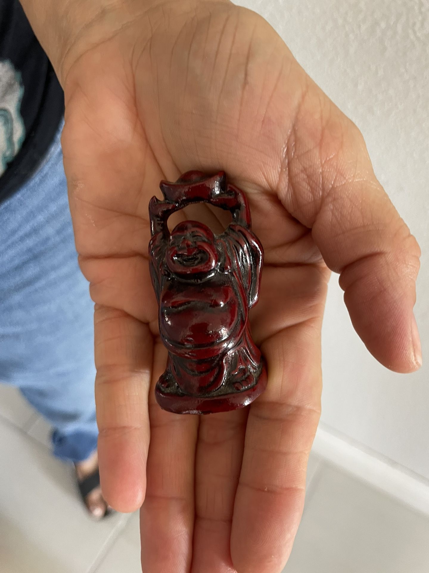 Mini Red Buddha