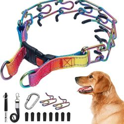 Dog Training Collar with 2 Extra Links, Colorful Collar for Small Dogs