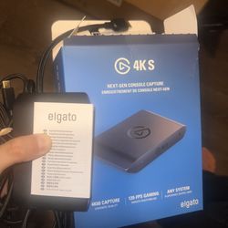 Elgato - 4K S – Ext Capture 4K60, 1440p120/1080p240 Passthrough and Capture for PS5, Xbox Series X/S, Switch 2, PC, Mac, iPad - Black