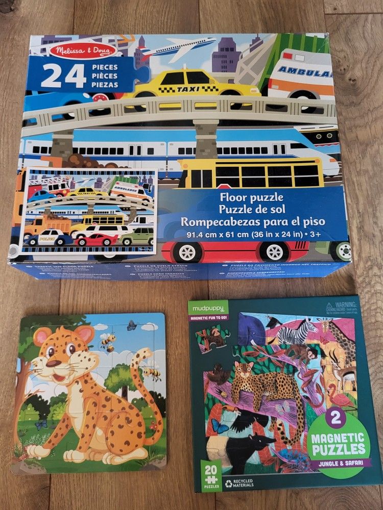 3 Puzzles For Kids