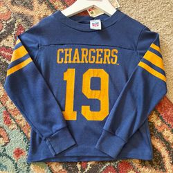80s San Diego chargers toddler long sleeve Sz 3/4t