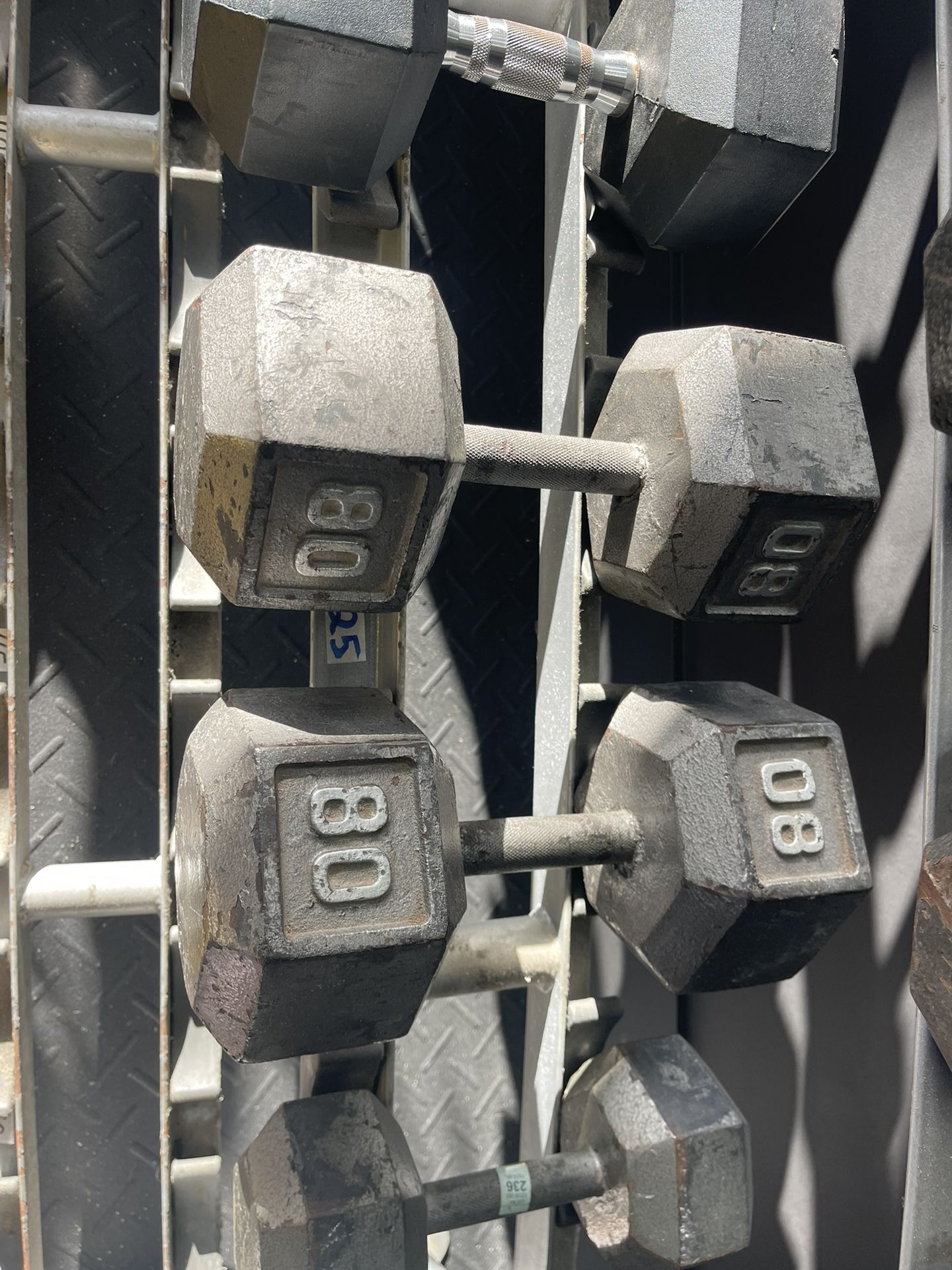 80lb Dumbbells
