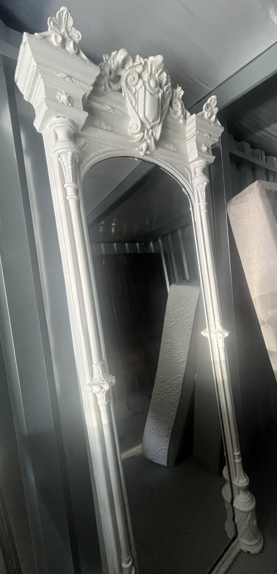 Large Louis XV Mirror style mirror with ornately carved detail