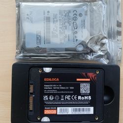 250 Gn Laptop SSD And HDD