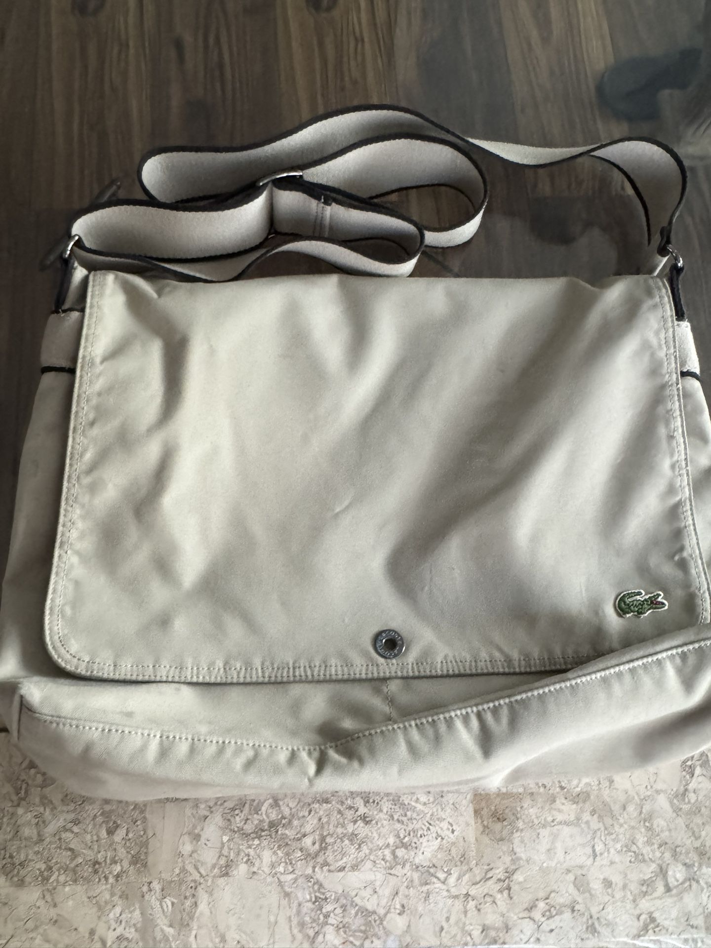 $20 LACOSTE MESSENGER BAG Large Vintage 