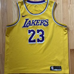 Lebron James #23 LA Los Angeles Lakers Stitched Nike Jersey Men’s Size 56 XXL  