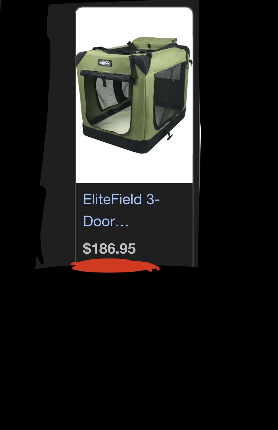 Awesome Collapsible Soft Crate For A Medium Size Dog Or Smaller Great For Travel As Well/Folds Flat 60$ perfect condition