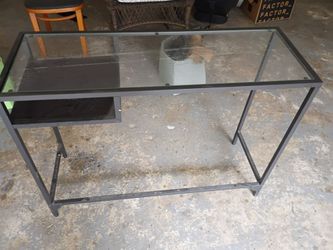 Glass desk