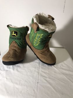 John Deere booties size 12-2 super cute