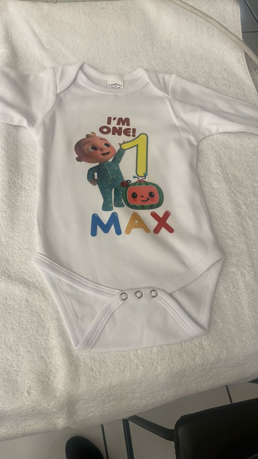 cocomenlon 1 birthday custommade $25 anysize 