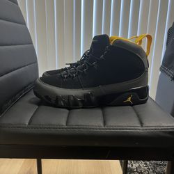 Jordan 9 Dark Charcoal Sz 9.5 M
