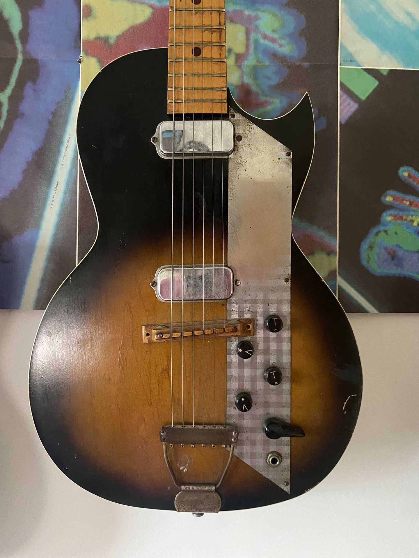 Kay value leader 2 pickup sunburst Vintage 60's Electric Guitar