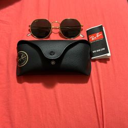 Ray Ban Sunglasses Gold Color 