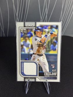 🔥 Alex Freeland RC Rookie Patch Card – Topps Dodgers Memorabilia 🔥