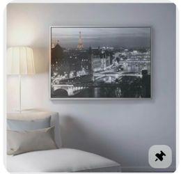 HUGE! IKEA Vilshult Paris Print Wall Art