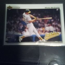 Mark McGwire Error 1992 Upper Deck