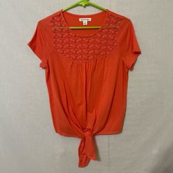 JohnPaulRichard orange Embellished Blouse