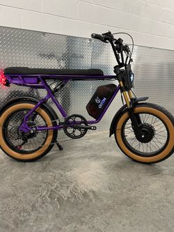 Dual Motor / Dual Rider / Passenger Electric Ebike / 750/1000x2 Watt / 25ah Battery /35 mph