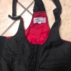 Kids‘ Black Bib Snow Pants In Size L