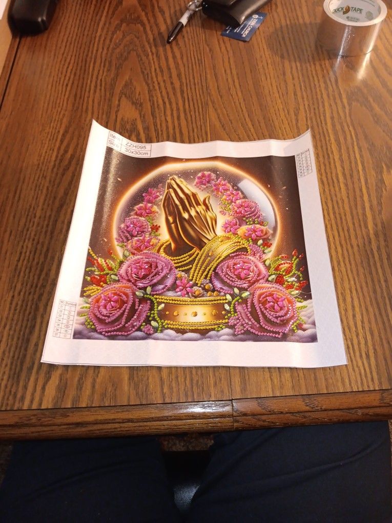 A Finished Diamond Painting Picture