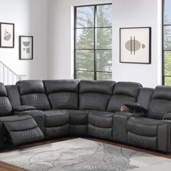 Power Recliner Sectional Sofa