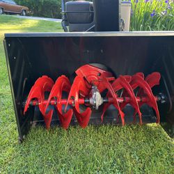 Troy Bilt Two Stage Snow Blower With Hand Warmer 