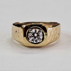  Gold Lab Diamond Ring 
