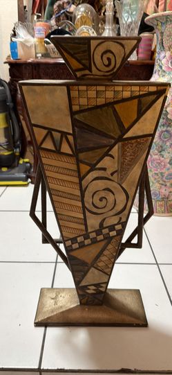 Art Deco Vase 30.5 Inches Tall