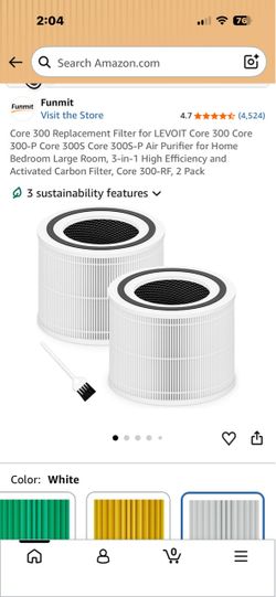 Levoit core 300 filter,2pack