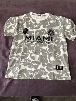 Bape x inter miami FC camo grey