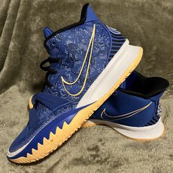 Nike Kyrie 7 Basketball Shoes Unisex Mid-top Black/Blue US
