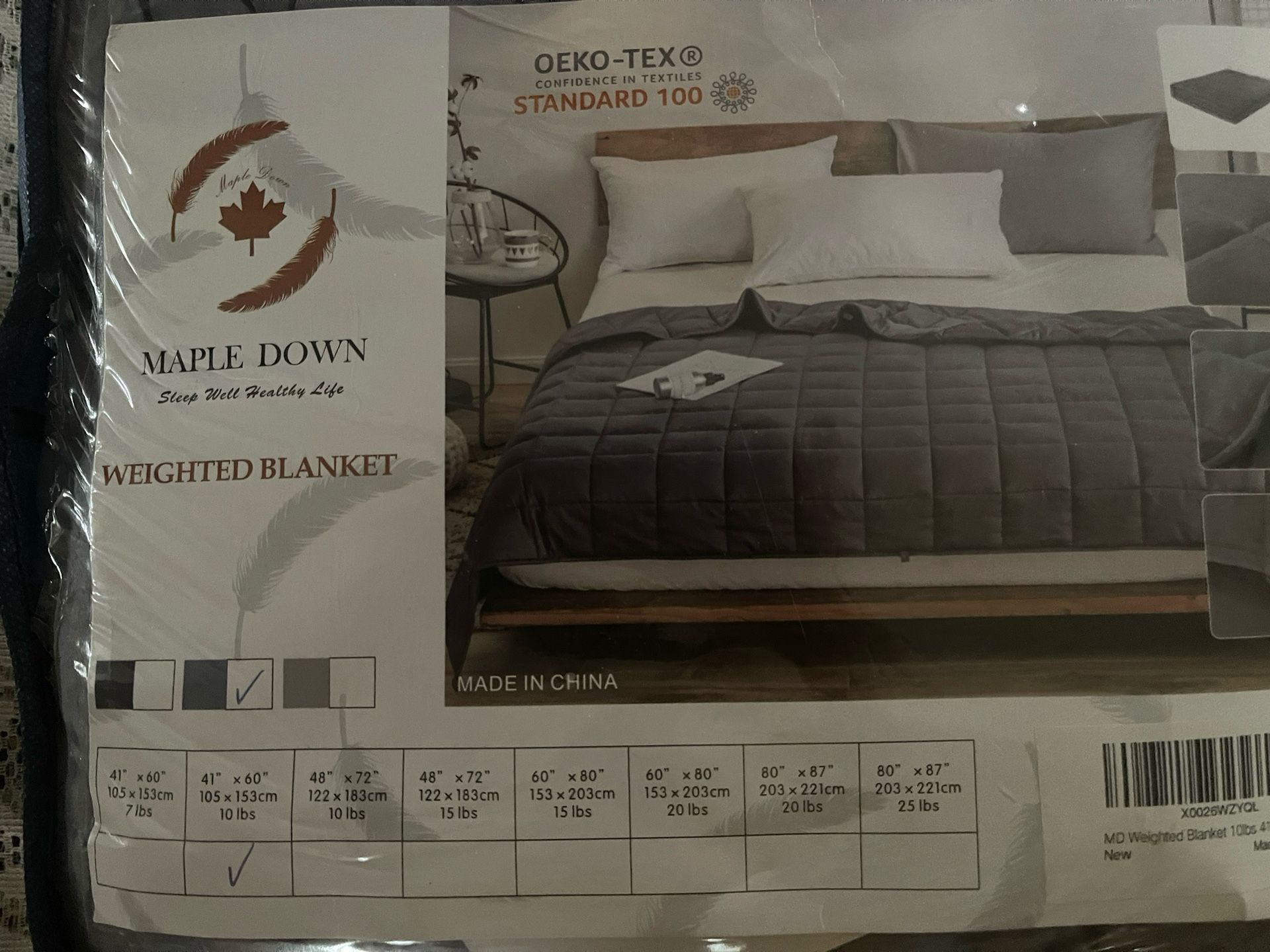 Maple Down Weighted Blanket 