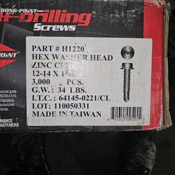 1 1/2" Self Tapping Screws 
