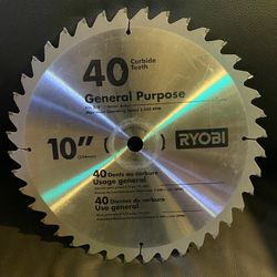 10” New 40 Tooth General Purpose Saw Blade