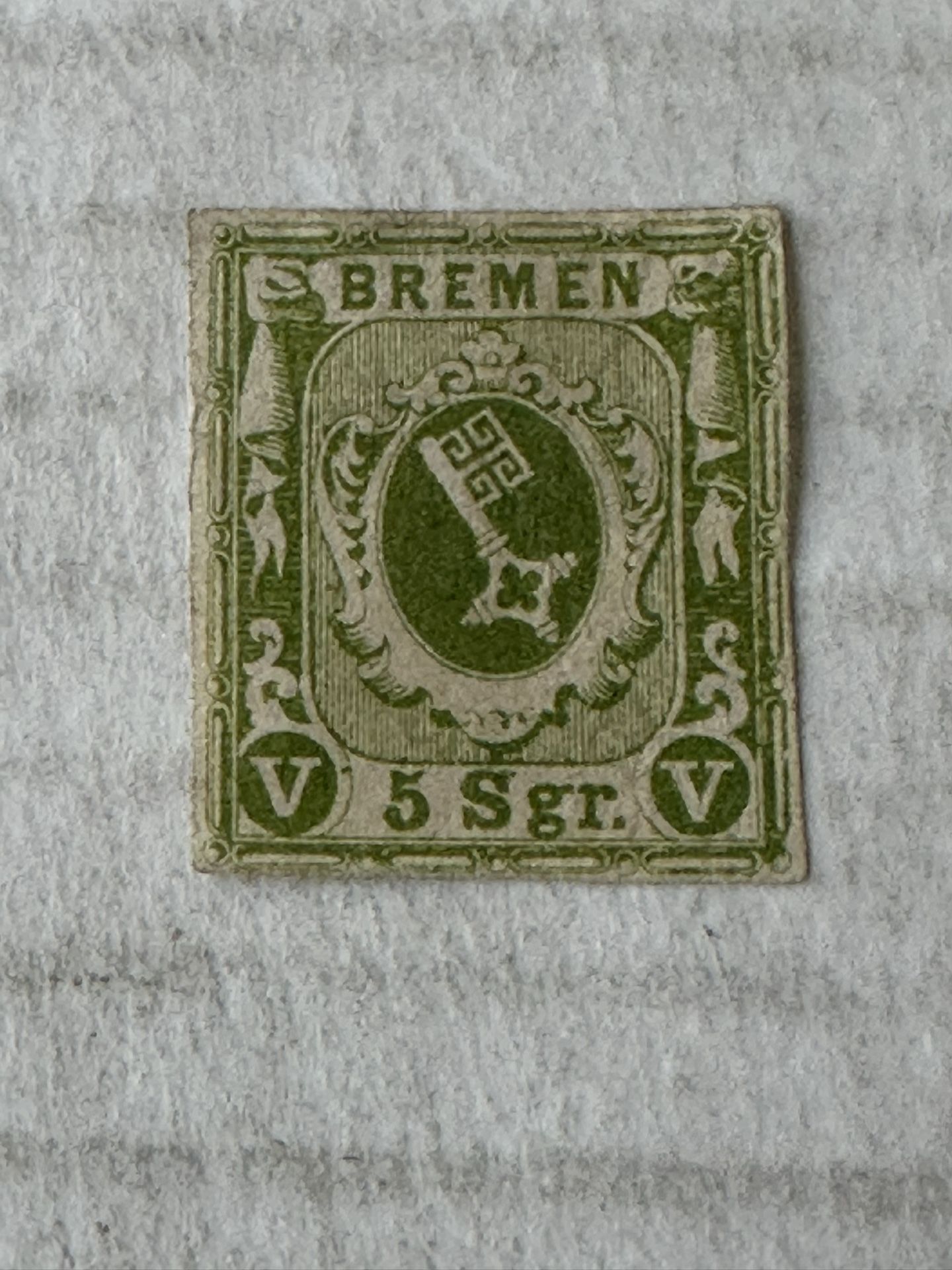 Bremen German State 1850-60 Mint Hinge Stamp 