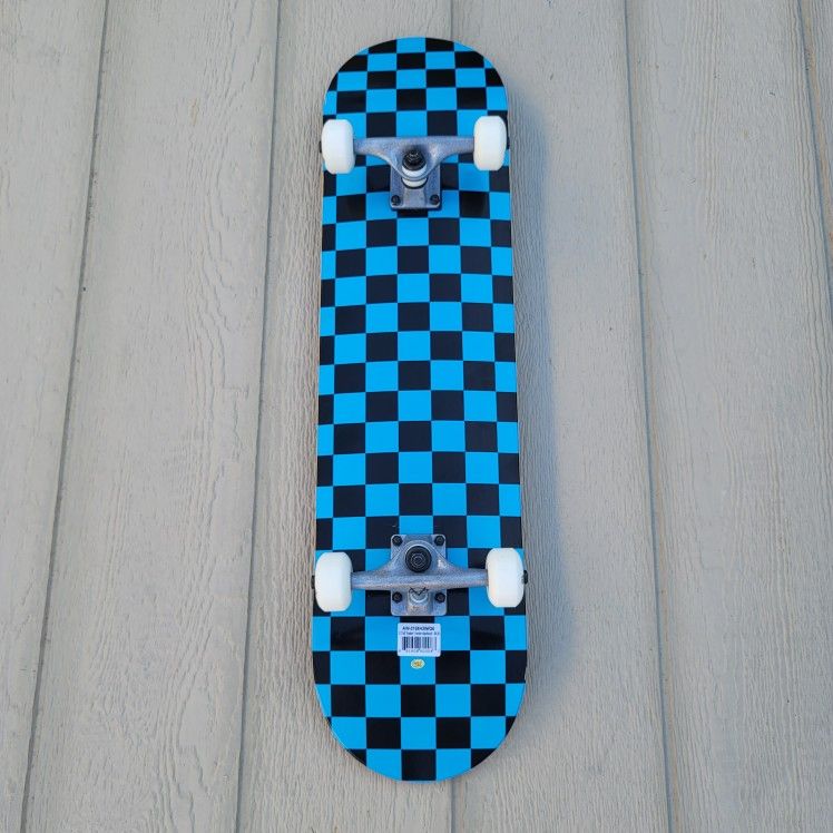 CHECKER SKATEBOARD SIZE 8.0