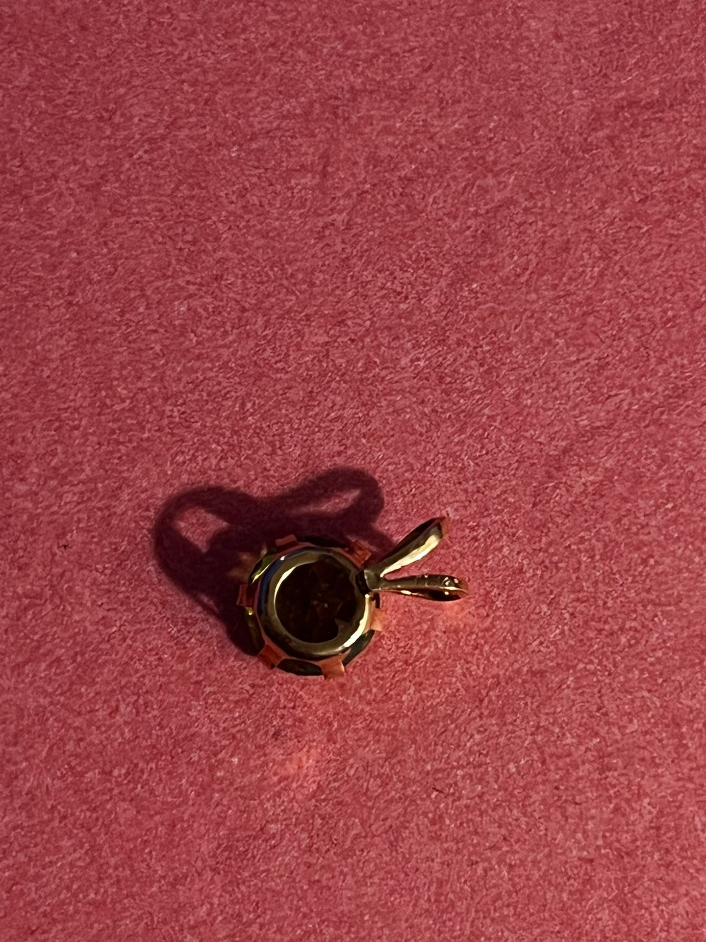 2 Peridot 14k Gold Pendants