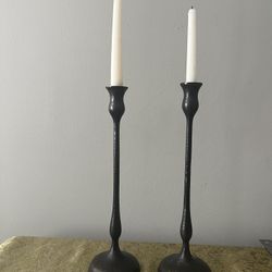 Pair Of Iron Candles