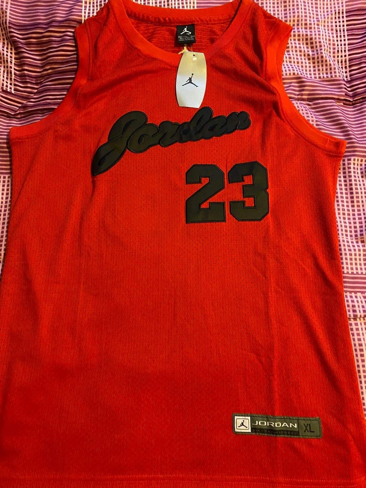 Red Jordan Jersey. Size: XL