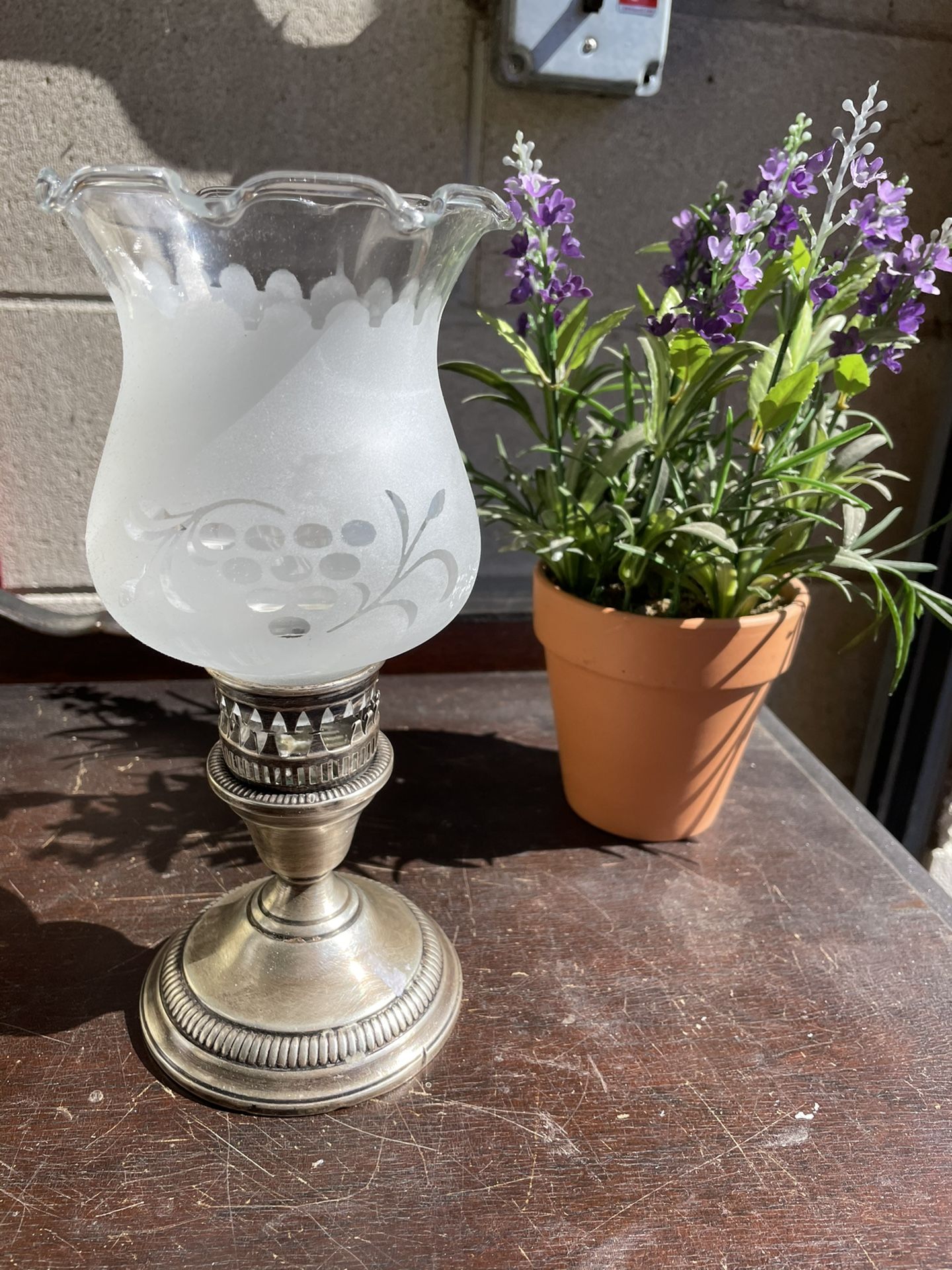 Sterling Candle Holder 