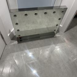 Chende Large Vanity Mirror with Lights, Lighted Hollywood Makeup Mirror with Extra Outlet