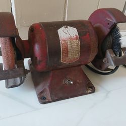 Dayton Bench Grinder With Durable Cast Iron Construction 