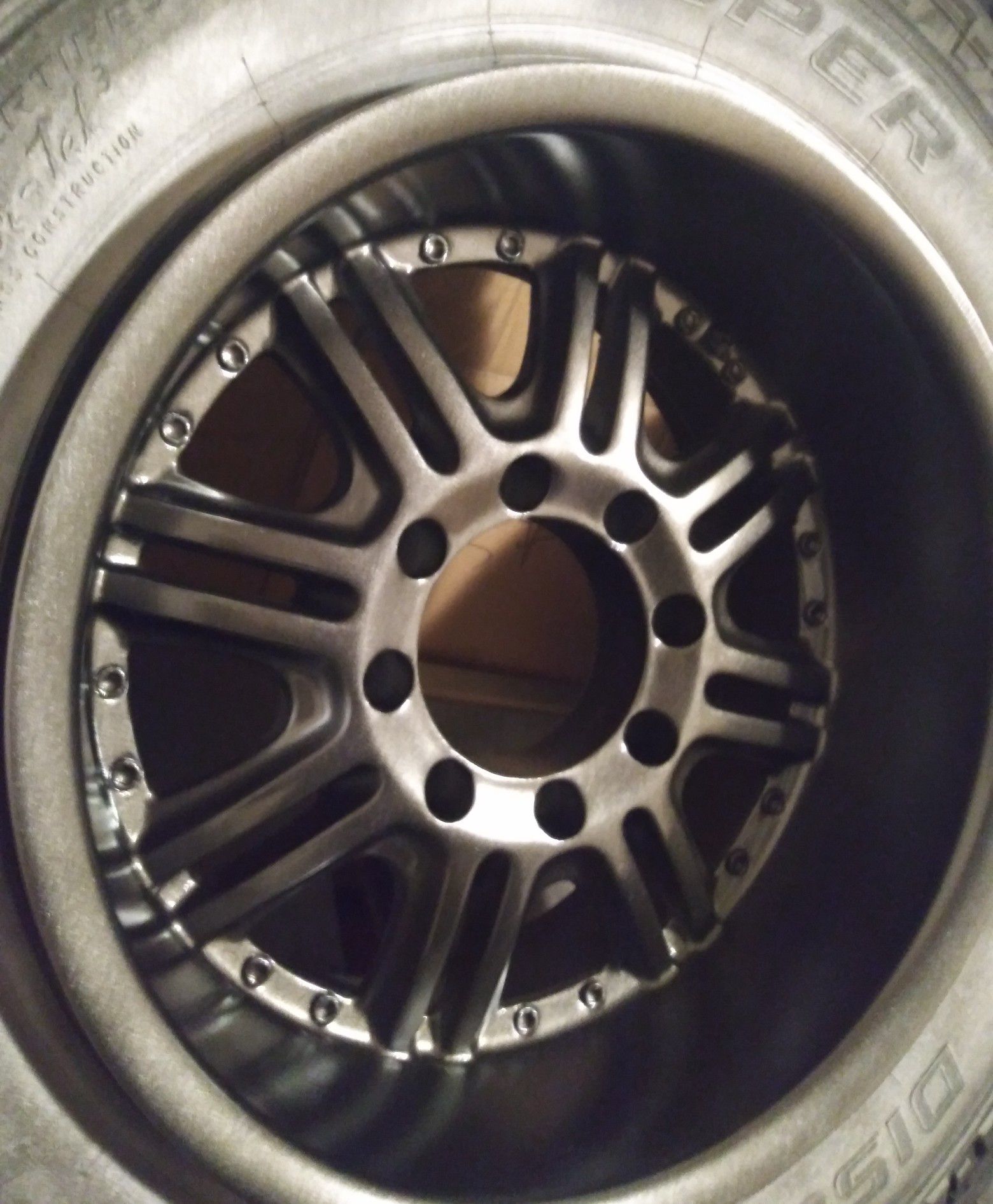 (4 rims 8 LUG) DIP Wicked 18in . $80 there in my truck don't feel like messing with them after no show last night